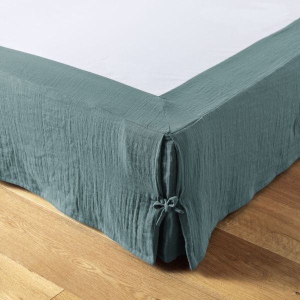 Cache sommier 140x190 cm Gaze de coton Gaïa Canard