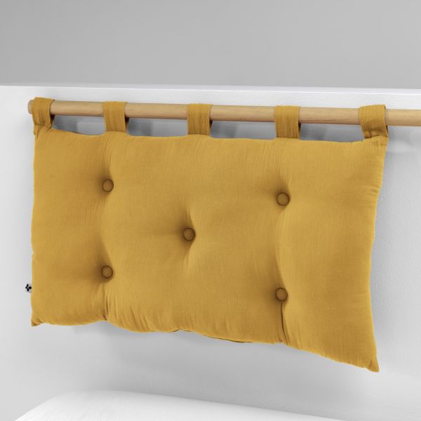Tête de lit 50x80 cm Gaze de coton Gaïa Safran