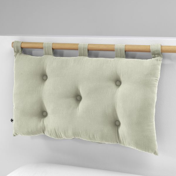 Tête de lit 50x80 cm Gaze de coton Gaïa Vert d'eau