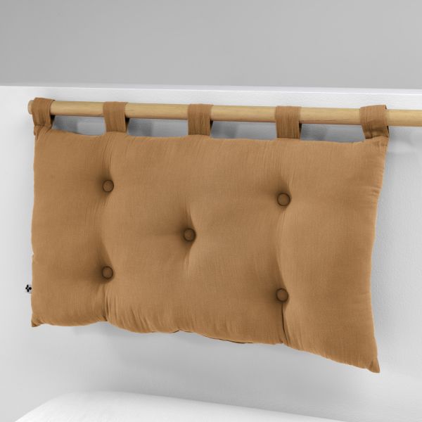 Tête de lit 50x80 cm Gaze de coton Gaïa Camel