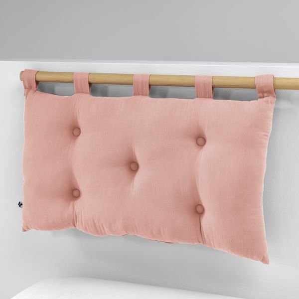 Tête de lit 50x80 cm Gaze de coton Gaïa Rose