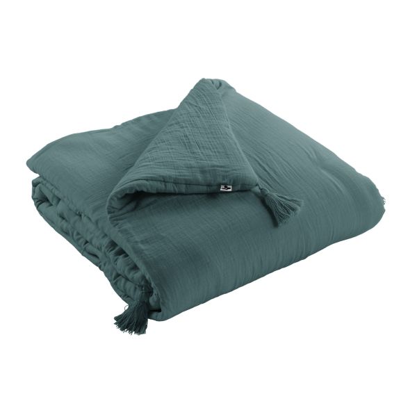 Bout de lit 90x200 cm Gaze de coton Gaïa Canard