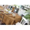 Nappe rectangle 150x350 cm Gaze de coton Gaïa Camel
