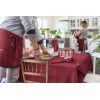 Nappe rectangle 150x350 cm Gaze de coton Gaïa Lie de vin
