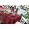 Nappe rectangle 150x350 cm Gaze de coton Gaïa Lie de vin