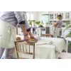Nappe rectangle 150x250 cm Gaze de coton Gaïa Vert d'eau