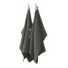 Lot de 2 essuie-mains 50x70 cm Gaze de coton Gaïa Granit