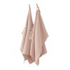 Lot de 2 essuie-mains 50x70 cm Gaze de coton Gaïa Guimauve