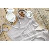 Lot de 3 serviettes 40x40 Gaze de coton Gaïa Nuage