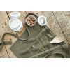 Lot de 3 serviettes 40x40 Gaze de coton Gaïa Romarin