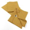 Lot de 3 serviettes 40x40 Gaze de coton Gaïa Safran
