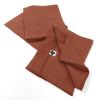 Lot de 3 serviettes 40x40 Gaze de coton Gaïa Terracotta