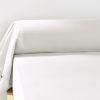 Taie de Traversin 85x185 cm Flanelle de Coton Candice Neige