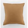Taie d'oreiller 63x63 cm Flanelle de Coton Candice Camel