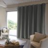 Rideau Occultant 280x260 cm Doublure polaire Polyester Gris Clair