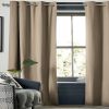 Rideau Occultant 140x280 cm Doublure polaire Polyester Beige