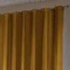 Rideau Occultant 280x260 cm Doublure polaire Polyester Moutarde
