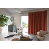 Rideau Occultant 280x260 cm Doublure polaire Polyester Terracotta