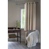 Rideau Occultant 140x180 cm Doublure polaire Polyester Naturel