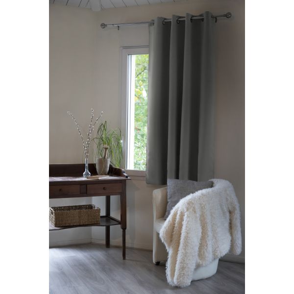 Rideau Occultant 140x180 cm Polyester Anthracite