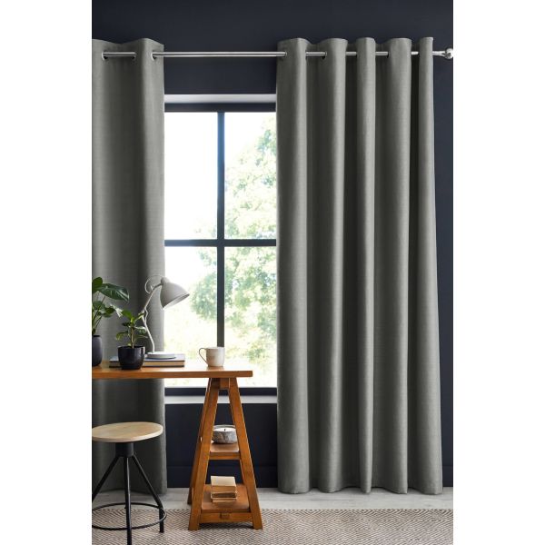 Rideau Occultant 140x280 cm Polyester Anthracite
