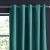 Rideau Occultant 180x260 cm Polyester Bleu Canard
