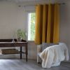 Rideau Occultant 140x180 cm Polyester Moutarde