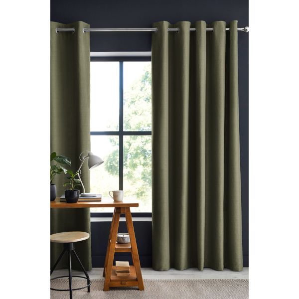Rideau Occultant 180x260 cm Polyester Romarin