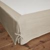 Cache sommier 180x200 cm Lin Sable
