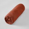 Drap housse 180x200 cm Lin Paprika