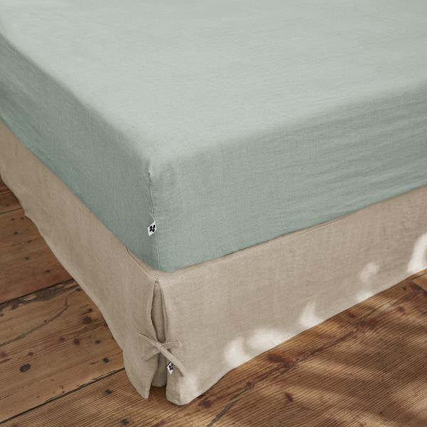 Drap housse 180x200 cm Lin Eucalyptus