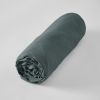 Drap housse 140x190 cm Lin Ardoise