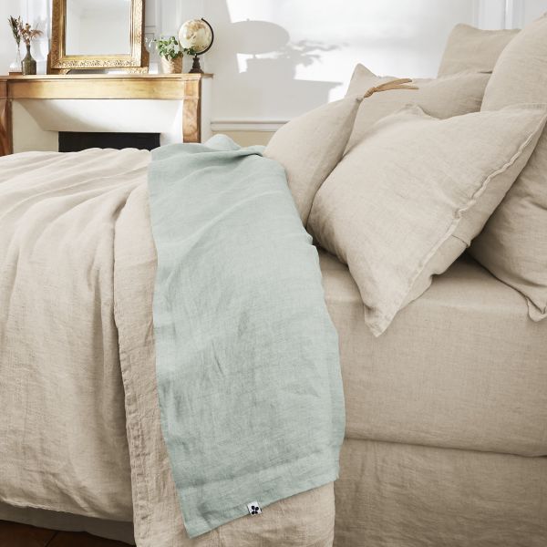 Drap plat 240x300 cm Lin Eucalyptus