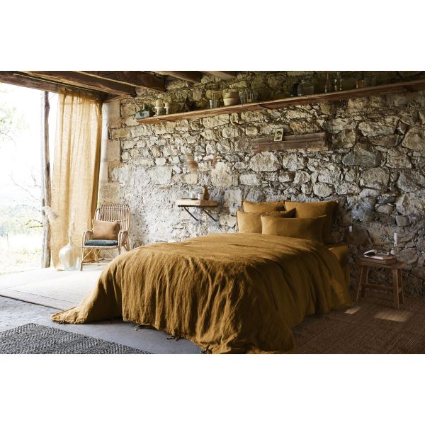 Housse de couette 240x260 cm Lin Caramel