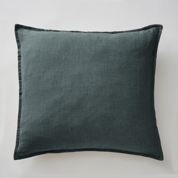 Taie d’oreiller 60x60 cm Lin Ardoise