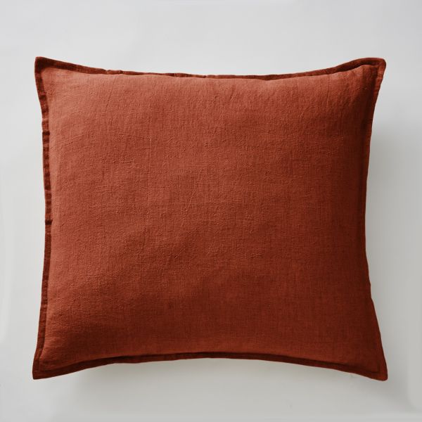 Taie d’oreiller 60x60 cm Lin Paprika