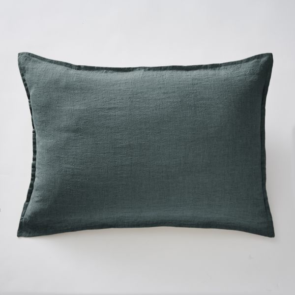 Taie d’oreiller 50x70 cm Lin Ardoise