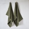 Lot de 2 essuie-vaisselle 50x70 cm Lin Thym
