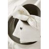 Lot de 3 serviettes 40x40 cm Lin Craie