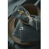 Lot de 3 serviettes 40x40 cm Lin Ardoise