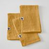 Lot de 3 serviettes 40x40 cm Lin Miel