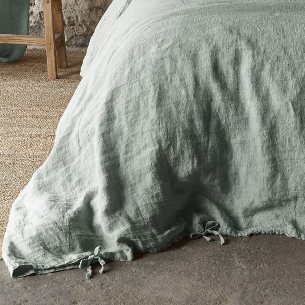 Housse de couette 220x240 cm Lin Français Eucalyptus
