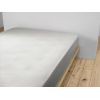 Drap housse 200x200 cm Gaze de coton unie GAÏA Nuage