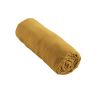 Drap housse 200x200 cm Gaze de coton unie GAÏA Safran