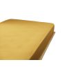 Drap housse 200x200 cm Gaze de coton unie GAÏA Safran