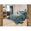 Drap housse 200x200 cm Gaze de coton unie GAÏA Canard
