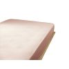 Drap housse 200x200 cm Gaze de coton unie GAÏA Guimauve