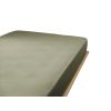 Drap housse 200x200 cm Gaze de coton unie GAÏA Romarin