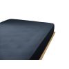 Drap housse 200x200 cm Gaze de coton unie GAÏA Minuit