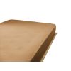 Drap housse 200x200 cm Gaze de coton unie GAÏA Camel